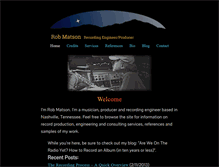 Tablet Screenshot of matsonmusicproductions.com